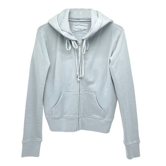 NILI LOTAN Callie Zip Up Hoodie in Slate Blue XS - Picture 1 of 10